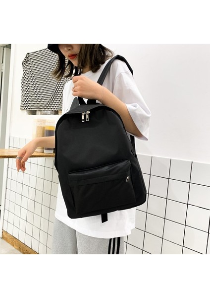 Okul Çantası Kadın Japon Basit Kampüs Sırt Çantası Kore Versiyonu Ins Kolej Tarzı Öğrenci Sırt Çantası Eğlence Çantası Seyahat Çantası (Yurt Dışından)