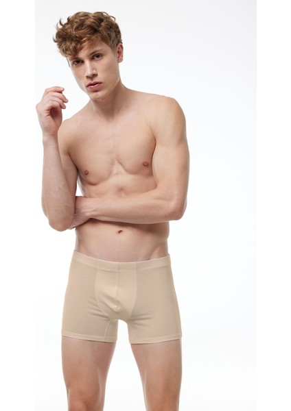 Erkek Ten Rengi Likralı Modal Boxer 058