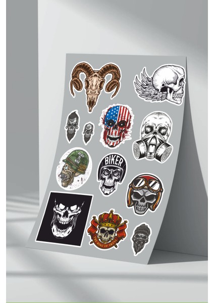 Kurukafa Skull Sticker Seti (3)