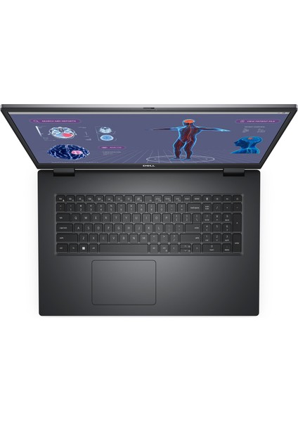 Precision 7780 Intel Core I7 13850HX 64GB 512GB SSD 16GB Nvıdıa Rtx A5000 17.3" UHD Wva Windows 11 Pro Taşınabilir Iş Istasyonu