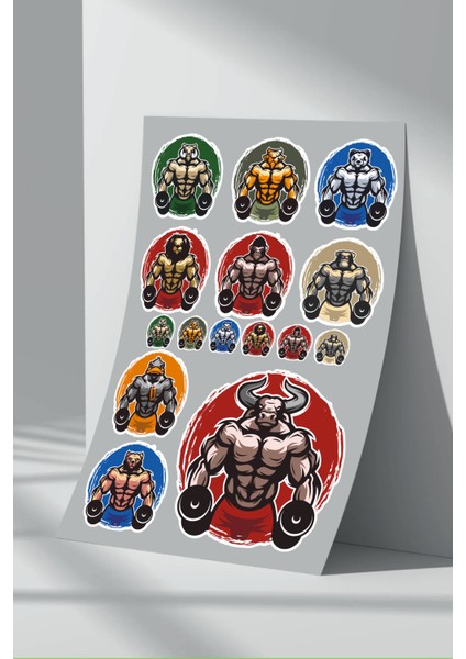 Fitness Gym Sticker Seti (1)