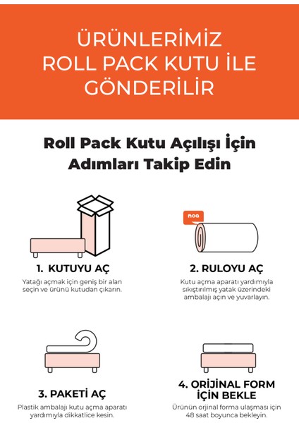 Amour Yıkanabilir Kılıf Visco Jel Paket Yaylı Yatak