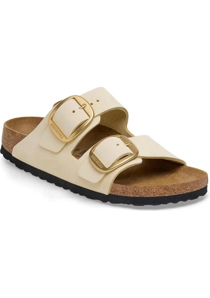 Arızona Bıg Buckle Nu Bej Kadın Terlik