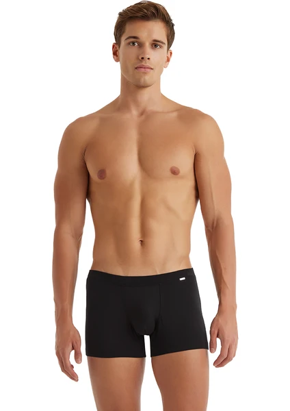 Erkek Modal Elastan Boxer Silver 9310 - Siyah