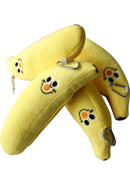 Peluş Muz Kalem Çantası Gülümseyen Karikatür Kişilik Kanca Öğrenci Kırtasiye Saklama Çantası (Yurt Dışından)