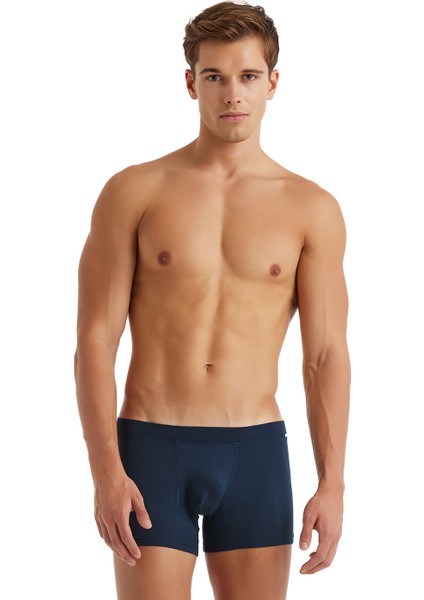 Erkek Modal Elastan Boxer Silver 9310 - Lacivert