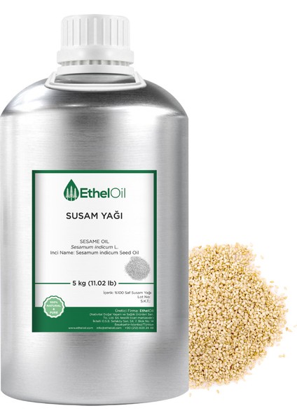Susam Sabit Yağı - Etheloil 5 kg Sabit Yağ