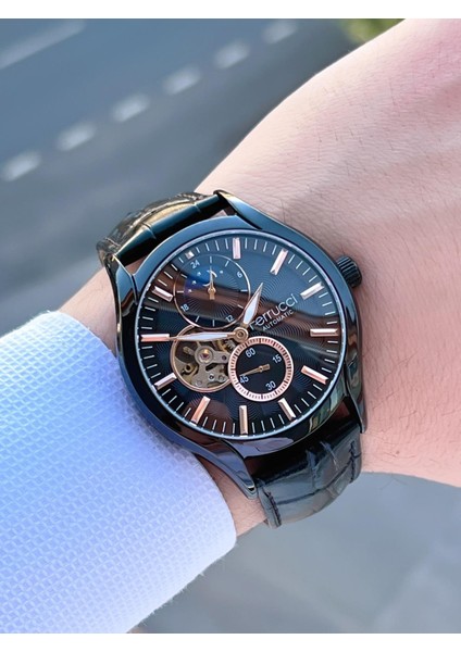 Ferucci Otomatik Ay/güneş Kadran Özellikli 30 mt Suya Dayanıklı Erkek Kol Saati EFC.03343.06 modelleri