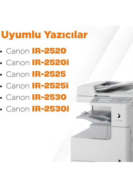 Toner Türk Canon C-EXV33 Muadil Toneri 2'li Paket / IR2520 / IR2520I / IR2525 / IR2525I / IR2530 / IR2530I