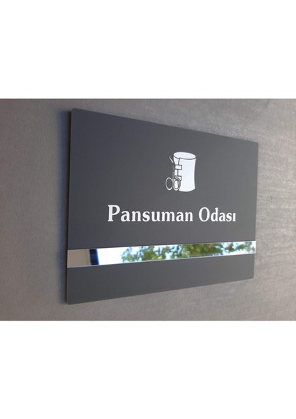 Soft Seri (Pansuman Odası ) Ofis Kapı Isimliği Yönlendirme Tabelası