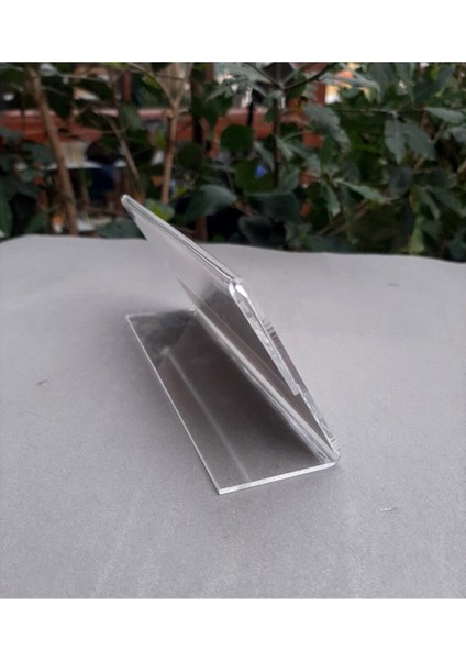 Değiştirilebilir Şeffaf Yatay Masaüstü Isimlik - 15X7,5 cm modelleri