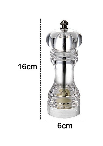 Plastik Akrilik Karabiber Değirmeni-6 Inç (Yurt Dışından)