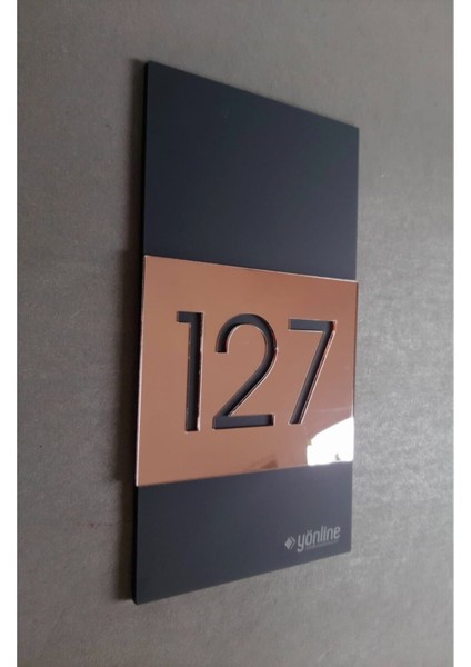 Luxury Rosegold Mirror Serisi Kapı Numarası fiyatları