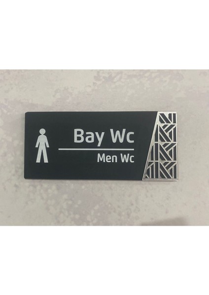 Soft Serisi Bay Wc Yönlendirme Kapı Isimliği