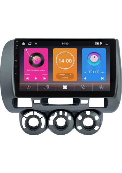 Honda City (2006-2009) Android 14 Multimedya Carplay 10 Inch 8 GB Ram / 128 GB Hafıza CRV-4156XAA