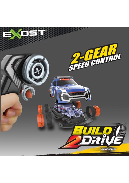 Exost Build 2 Drive Kumandalı Yarış Aracı Kiti Mavi