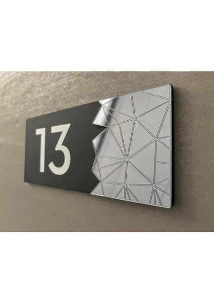 Füme Aynalı Kapı Numarası fiyatları