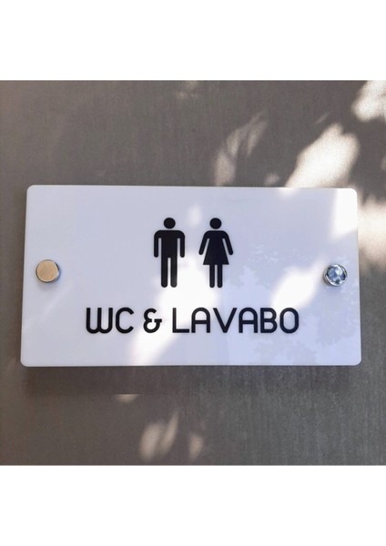 White Pearl Serisi Wc Yönlendirme Tabelası