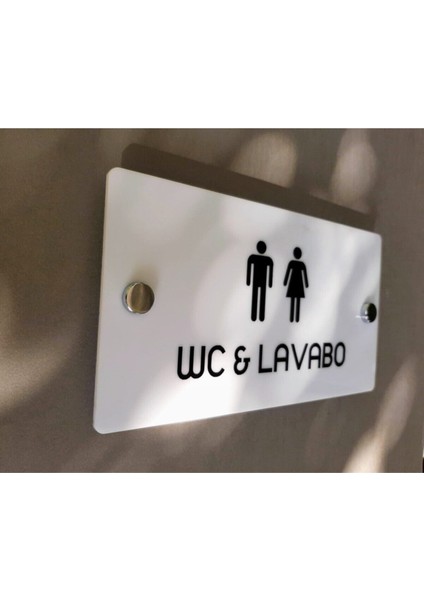 White Pearl Serisi Wc Yönlendirme Tabelası