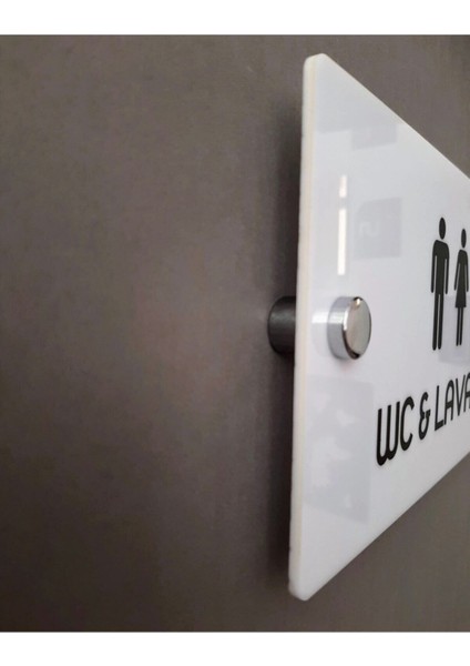 White Pearl Serisi Wc Yönlendirme Tabelası