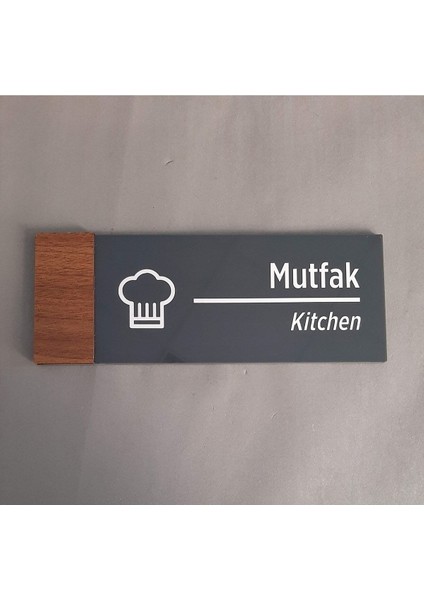 Wooden Serisi Mutfak Yönlendirme Tabelası