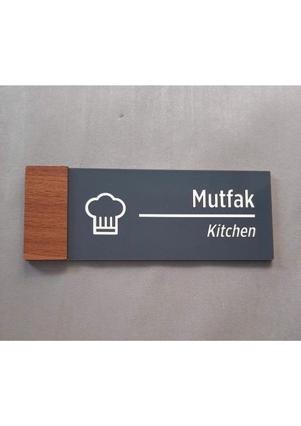 Wooden Serisi Mutfak Yönlendirme Tabelası