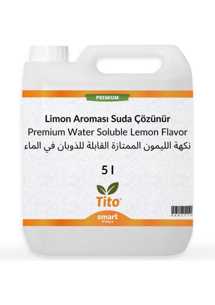 Premium Limon Aroması Suda Çözünür 5 Litre