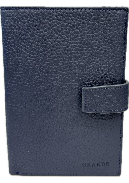 2462 Unisex Hakiki Deri Çıtçıtlı Cüzdan