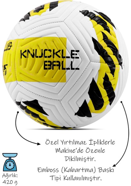 Tekno Trust 5 Numara Profesyonel Futbol Topu Orijinal Sert Beton Zemin Halı Saha Futbol Topu Hibrit No:5 Sarı P fiyatları