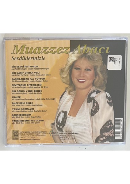 Muazzez Abacı Sevdiklerinizle CD (Jelatininde Sıfır Orjnal Dönem Baskı Kaset)