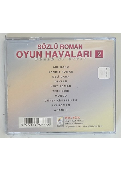 Sözlü Roman Havaları 2 CD (Jelatininde Sıfır Dönem Baskı Cd)