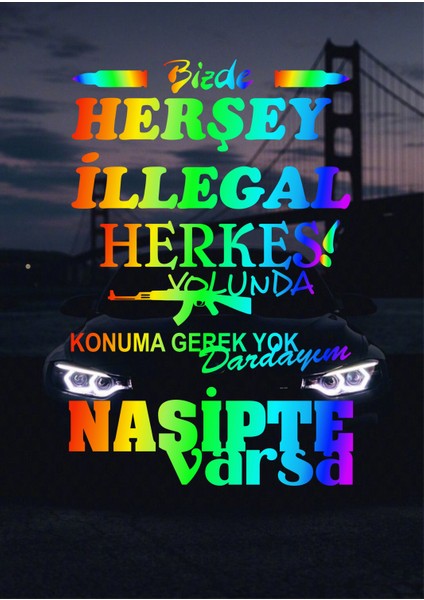 Dardayım Sticker Folyo - Hologram -