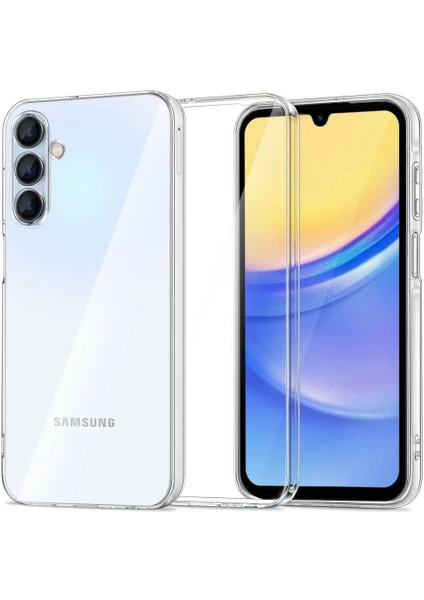 Kzy Samsung Galaxy A35 Kapak Kamera Korumalı Süper Silikon Şeffaf Kılıf