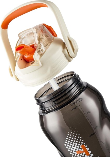 Tkk 1500ML Büyük Boy Yeni Koleksiyon Pipetli/pipetsiz Kullanım Boyun Askılı Kulplu Tritan Su Matara fiyatları