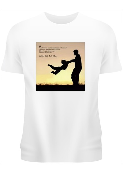 Babalar Günü Özel Baskılı T-Shirt