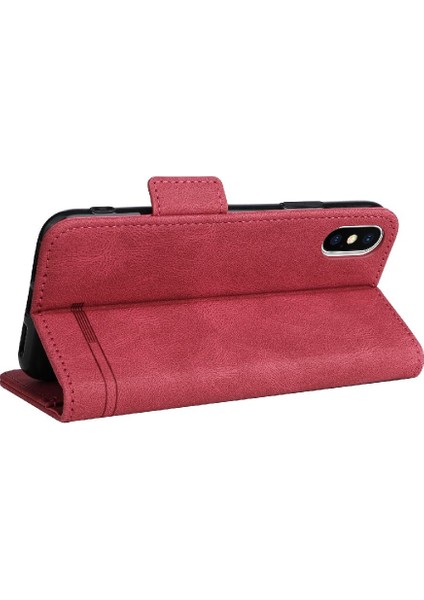 Kart Tutucu ile iphone X/xs Için Kılıf Kickstand Deri Folio Flip Case (Yurt Dışından)