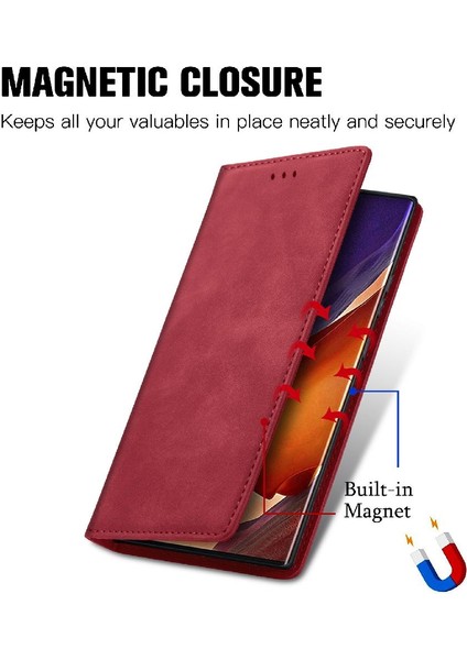 Samsung Not 20 Için Kılıf Ultra Darbeye Deri Kılıf Cüzdan Kapak Çevirin (Yurt Dışından) fırsatları