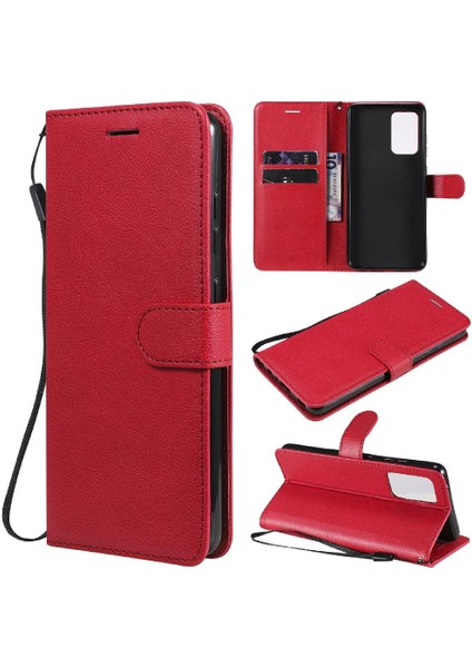 Samsung Galaxy A52 Iş Cüzdan Telefon Kılıfı Için Flip Case Klasik Katı (Yurt Dışından)