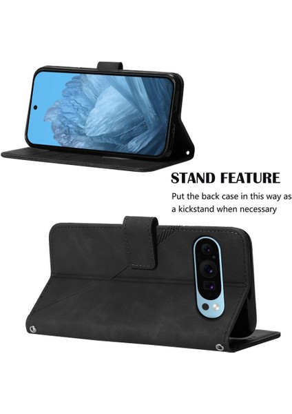 Google Piksel 9 5g Için Kılıf Cüzdan Kapak Kredi Kartı Tutucu Flip Folio Kitap (Yurt Dışından)