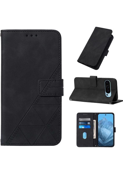Google Piksel 9 5g Için Kılıf Cüzdan Kapak Kredi Kartı Tutucu Flip Folio Kitap (Yurt Dışından)