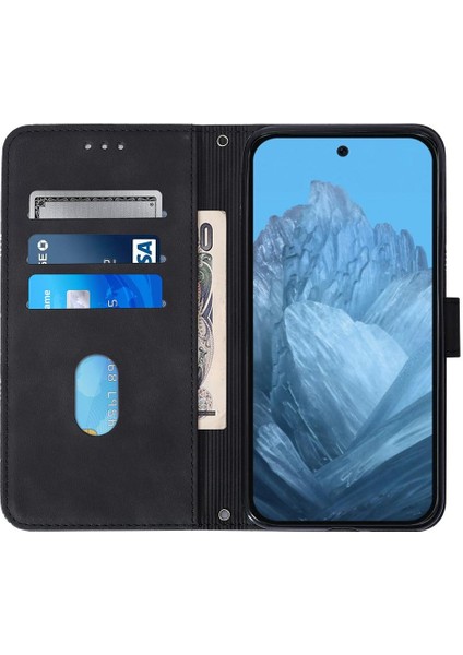 Google Piksel 9 5g Için Kılıf Cüzdan Kapak Kredi Kartı Tutucu Flip Folio Kitap (Yurt Dışından)