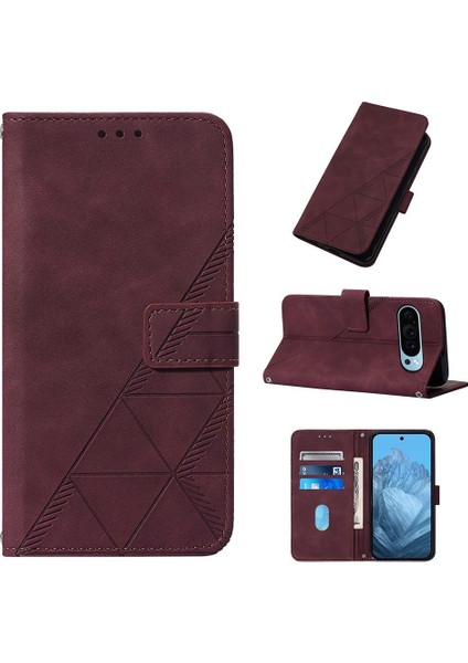Google Piksel 9 5g Için Kılıf Cüzdan Kapak Kredi Kartı Tutucu Flip Folio Kitap (Yurt Dışından)