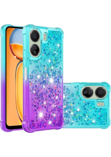 Xiaomi Redmi Için Kılıf Clear 4g Akan Sparkle Hareketli Kapak Temizle Tampon (Yurt Dışından)