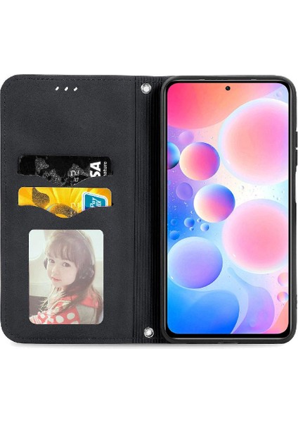 Redmi Not 10 Için Kılıf Pro Kapak Kapak Darbeye Cüzdan Basit Iş (Yurt Dışından)