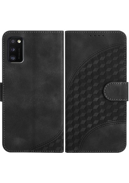 Samsung Galaxy A41 Darbeye Deri Kılıf Manyetik Kart Tutucu (Yurt Dışından)