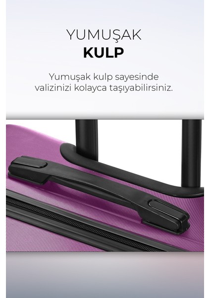 Spring Model Mor Renk Kabin Boy Valiz