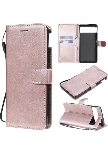 Kart Yuvası Iş Cüzdan Telefon Kılıfı ile Google Piksel 6 Için Flip Case (Yurt Dışından)
