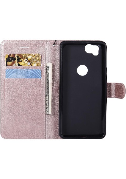 Kart Yuvası Klasik Düz Renk Yüksek Telefon ile Google Piksel 2 Için Flip Case (Yurt Dışından)