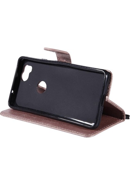 Kart Yuvası Klasik Düz Renk Yüksek Telefon ile Google Piksel 2 Için Flip Case (Yurt Dışından)