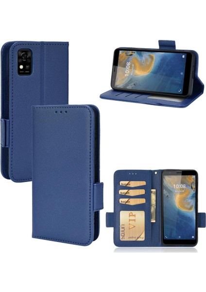 Zte Blade Case Yan Toka Cüzdan Pu Deri Manyetik Kart Yuvaları (Yurt Dışından)